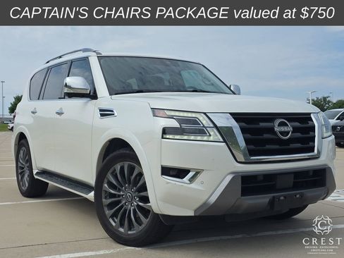 Used 2023 Nissan Armada Platinum w/ Captain's Chairs Package RWD image 1