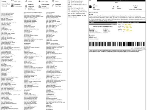 Used 2018 GMC Acadia Denali w/ LPO, Protection Package AWD/4WD image 2