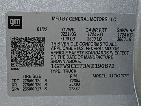 Used 2022 GMC Sierra 1500 Elevation w/ LPO, Elevation Black Package image 29