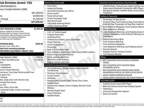 Used 2022 Buick Envision Avenir w/ Technology Package II image 6