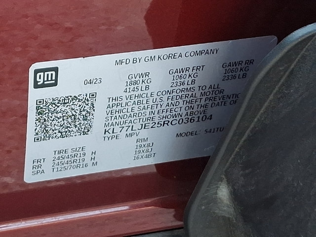 Used 2024 Chevrolet Trax RS w/ Sunroof Package FWD image 31