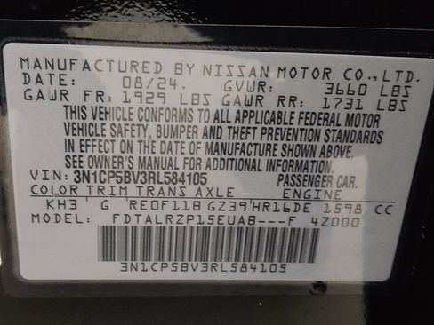 Used 2024 Nissan Kicks S FWD image 33