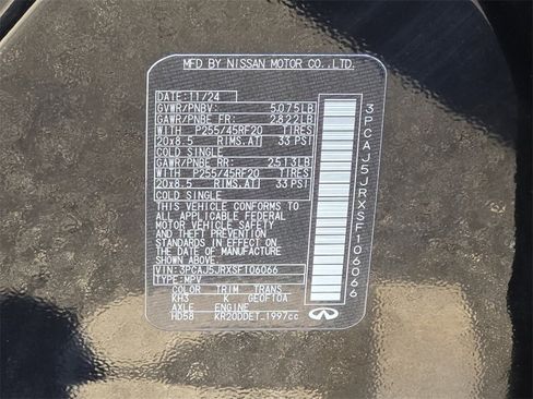 Used 2025 INFINITI QX55 Luxe w/ Cargo Package image 19