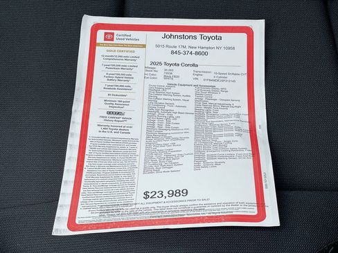 Certified 2025 Toyota Corolla LE FWD image 3