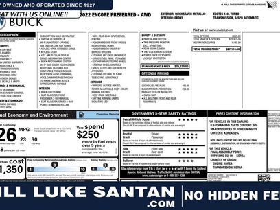 Used 2022 Buick Encore Preferred