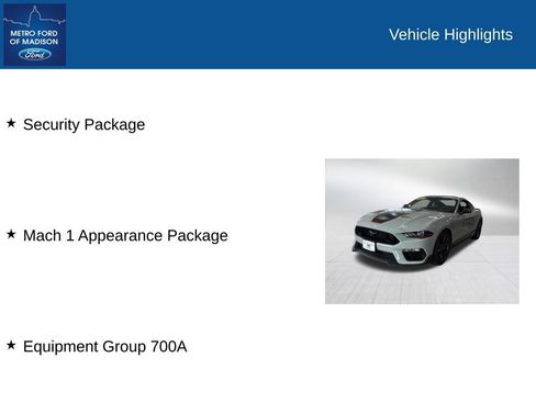 Used 2023 Ford Mustang Mach 1 w/ Equipment Group 700A RWD image 2