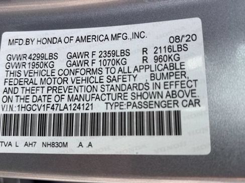 Used 2020 Honda Accord EX image 15