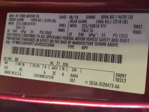 Used 2018 Ford Escape SEL FWD image 33