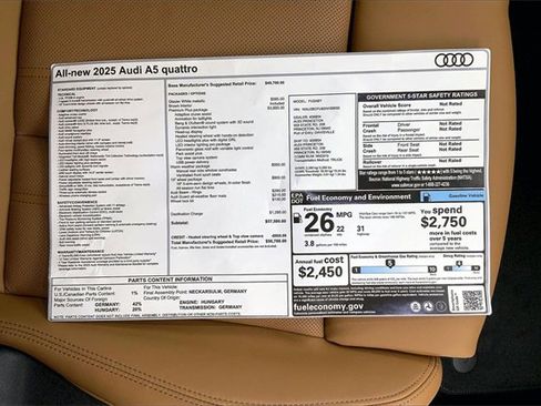 New 2025 Audi A5 2.0T Premium Plus image 15