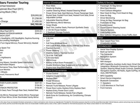 Certified 2026 Subaru Forester Touring AWD/4WD image 7