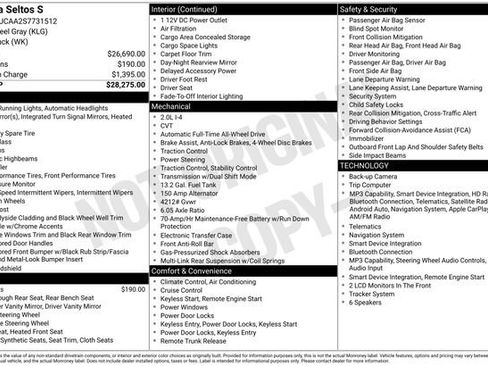 Certified 2025 Kia Seltos S AWD/4WD image 35