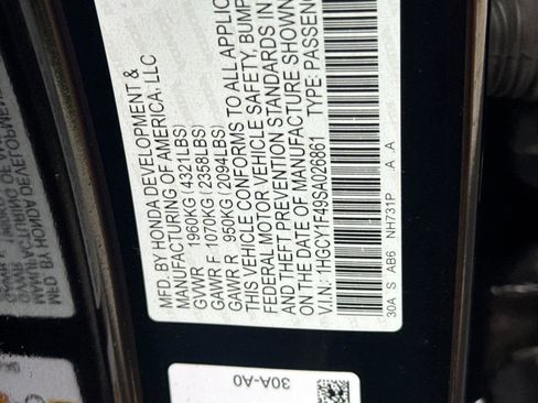 Certified 2025 Honda Accord SE image 27