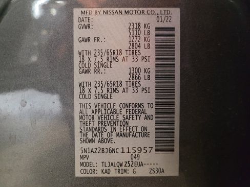 Used 2022 Nissan Murano SV FWD image 33