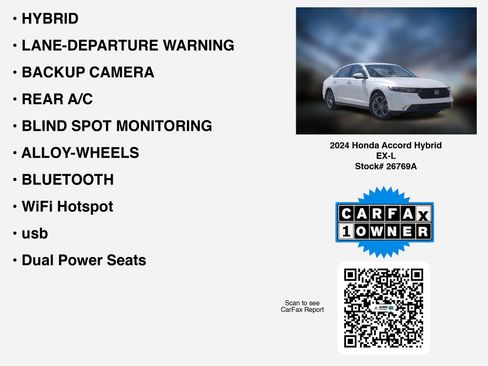 Certified 2024 Honda Accord EX-L image 7