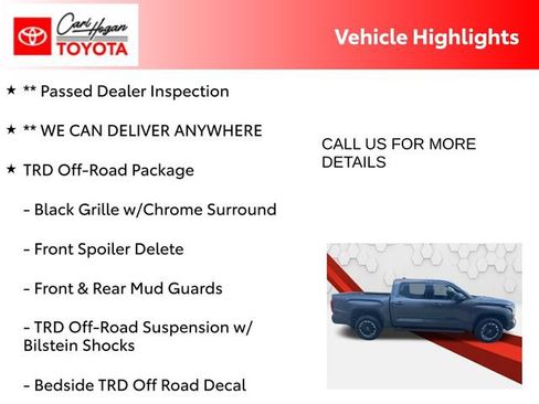 Used 2023 Toyota Tundra SR5 w/ TRD Off-Road Package AWD/4WD image 5