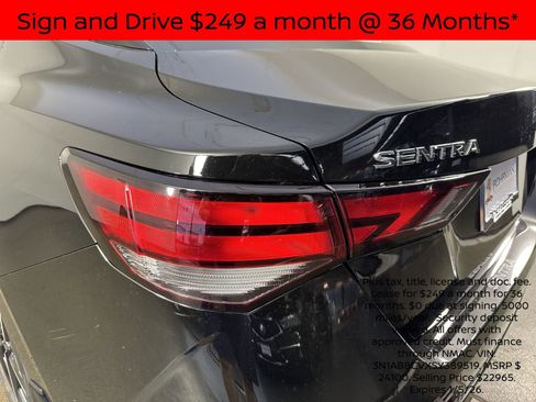 New 2025 Nissan Sentra SV w/ All-Weather Package image 31