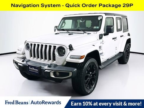 Used 2021 Jeep Wrangler Unlimited Sahara 4xe w/ Cold Weather Group image 3