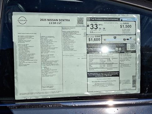 New 2025 Nissan Sentra SR w/ SR Premium Package image 7