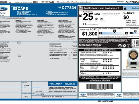 Used 2016 Ford Escape SE w/ Equipment Group 201A AWD/4WD image 4