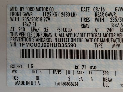 Used 2017 Ford Escape Titanium FWD image 33