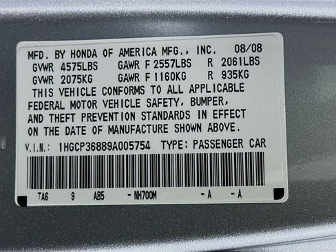 Used 2009 Honda Accord EX-L image 12