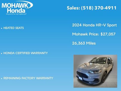 Certified 2024 Honda HR-V Sport image 16