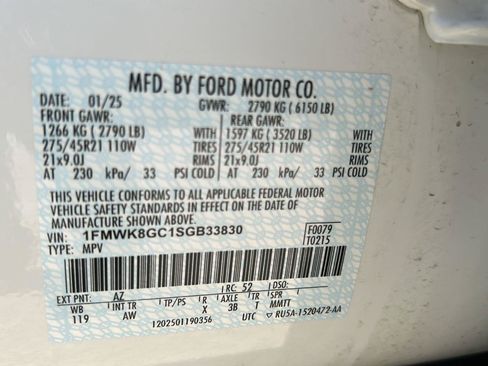 Certified 2025 Ford Explorer ST AWD/4WD image 34