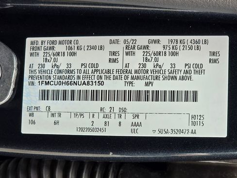 Used 2022 Ford Escape SEL w/ Technology Package image 28