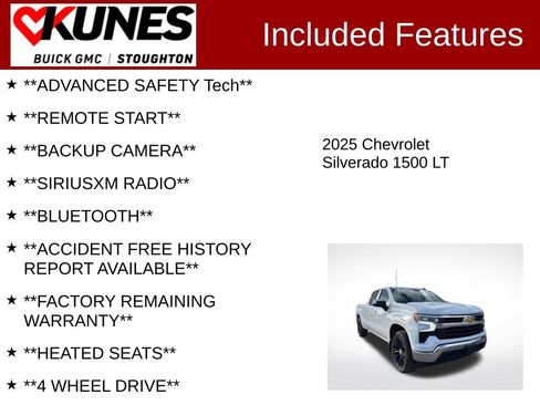 Used 2025 Chevrolet Silverado 1500 LT w/ Work Truck Package AWD/4WD image 2