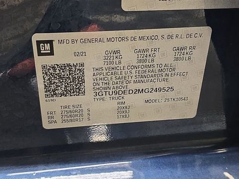 Used 2021 GMC Sierra 1500 SLT w/ SLT Premium Plus Package image 37