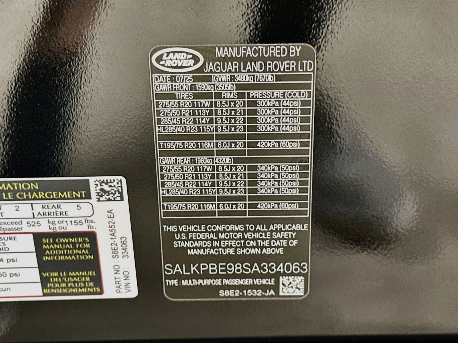Used 2025 Land Rover Range Rover Long Wheelbase SE AWD/4WD image 48