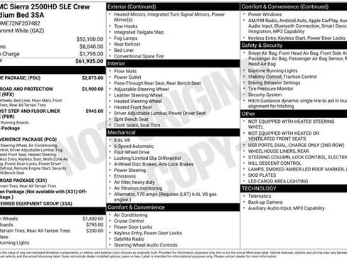 Used 2022 GMC Sierra 2500 SLE w/ SLE Value Package; AWD/4WD image 5