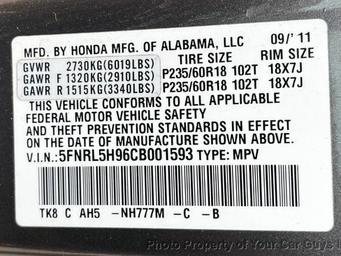 Used 2012 Honda Odyssey Touring image 29