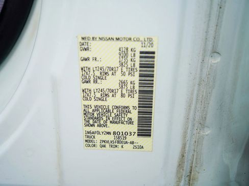 Used 2021 Nissan NV 2500 SV w/ Navigation Package RWD image 25
