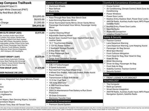 Used 2023 Jeep Compass Trailhawk w/ Trailhawk Elite Group image 20