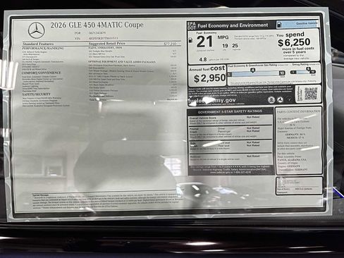 New 2026 Mercedes-Benz GLE 450 4MATIC Coupe image 45