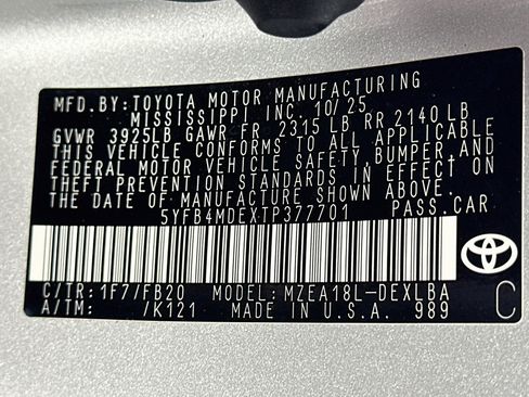 Used 2026 Toyota Corolla LE FWD image 12