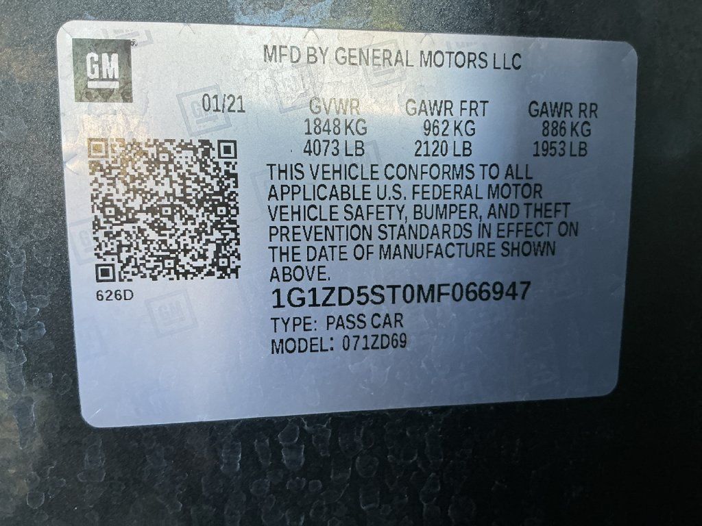 Used 2021 Chevrolet Malibu LT FWD image 30