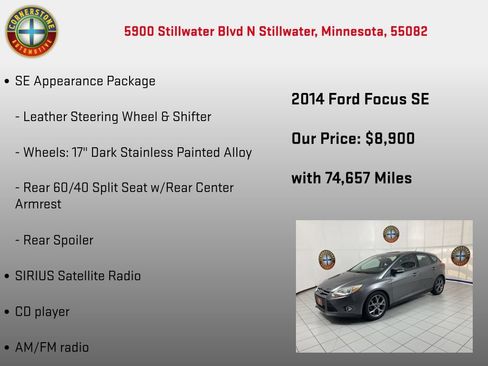 Used 2014 Ford Focus SE w/ Equipment Group 201A FWD image 10