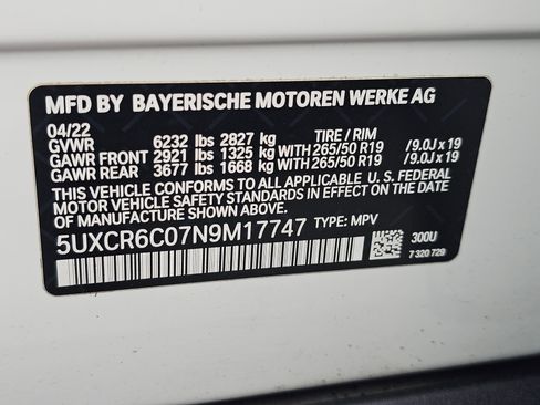 Certified 2022 BMW X5 xDrive40i w/ Parking Assistance Package image 31