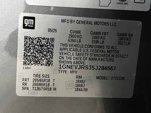 Certified 2025 Chevrolet Traverse Z71 w/ Driver Confidence Package image 39