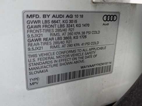 Used 2019 Audi Q7 3.0T Prestige w/ Prestige Package AWD/4WD image 14