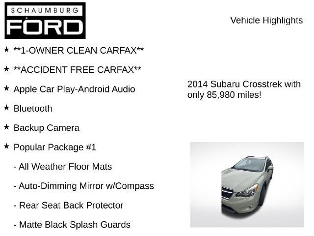 Used 2014 Subaru Crosstrek 2.0i Premium w/ Popular Package #1 AWD/4WD image 7