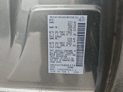 New 2026 Nissan Frontier PRO-4X w/ Pro-4x Convenience Package image 36