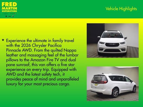 New 2026 Chrysler Pacifica Pinnacle AWD/4WD image 7