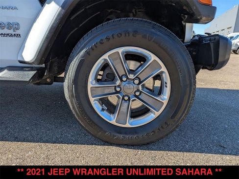 Used 2021 Jeep Wrangler Unlimited Sahara w/ Uconnect 4C Nav & Sound Group image 30