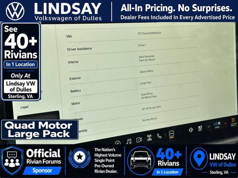 Used 2022 Rivian R1T Adventure AWD/4WD image 26