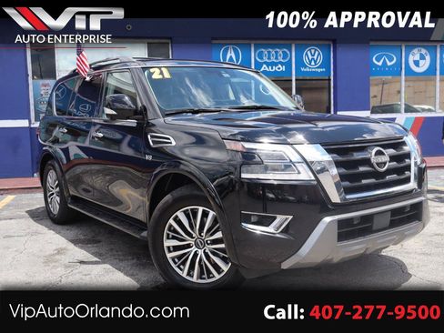 Used 2021 Nissan Armada SL w/ Captain's Chairs Package RWD image 1
