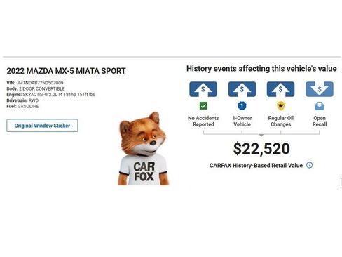 Used 2022 MAZDA MX-5 Miata Sport image 72