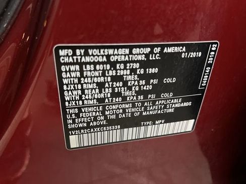 Used 2019 Volkswagen Atlas SE w/ Towing Package AWD/4WD image 33